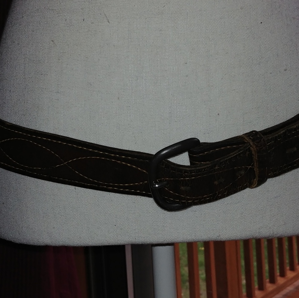 Vintage handmade cowgirl leather belt